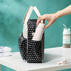 Floral Pattern Diaper Bag Large Capacity Handbags Pocket Mommy Bag