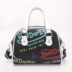 Y2K Letter Graffiti Crossbody Bag Women's Shoulder Purse
