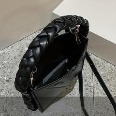 Mini Triangle Braided Crossbody Bag Women's Small Handbag & Purse