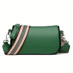 Casual Minimalist Shoulder Bag Classic Crossbody Bag With Wide Strap