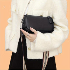 Casual Minimalist Shoulder Bag Classic Crossbody Bag With Wide Strap