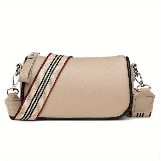 Casual Minimalist Shoulder Bag Classic Crossbody Bag With Wide Strap