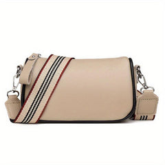 Casual Minimalist Shoulder Bag Classic Crossbody Bag With Wide Strap