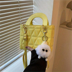 Embossed Crossbody Bag PU Leather Tote Handbag Shoulder Purse