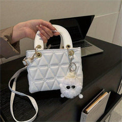 Embossed Crossbody Bag PU Leather Tote Handbag Shoulder Purse