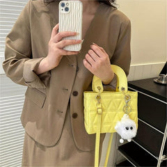 Embossed Crossbody Bag PU Leather Tote Handbag Shoulder Purse