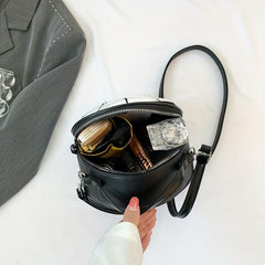 Geometric Pattern Crossbody Bag PU Shoulder Bag Women's Casual Handbag