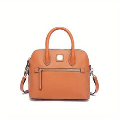 Leather Top Handle Crossbody Bag Classic Satchel Purse