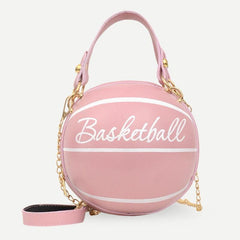 Mini Letter Graphic Ball Shaped Bag