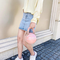 Mini Letter Graphic Ball Shaped Bag