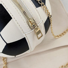 Mini Letter Graphic Ball Shaped Bag