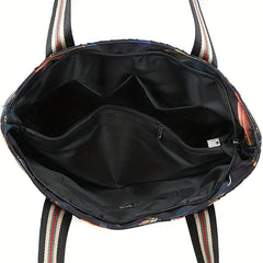 Colorful Tote Bag Summer Beach Shoulder Bag Women's Handbag