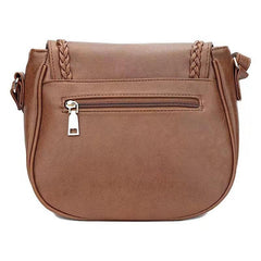 Retro Style Saddle Bag With Tassel Decor Crossbody Purse