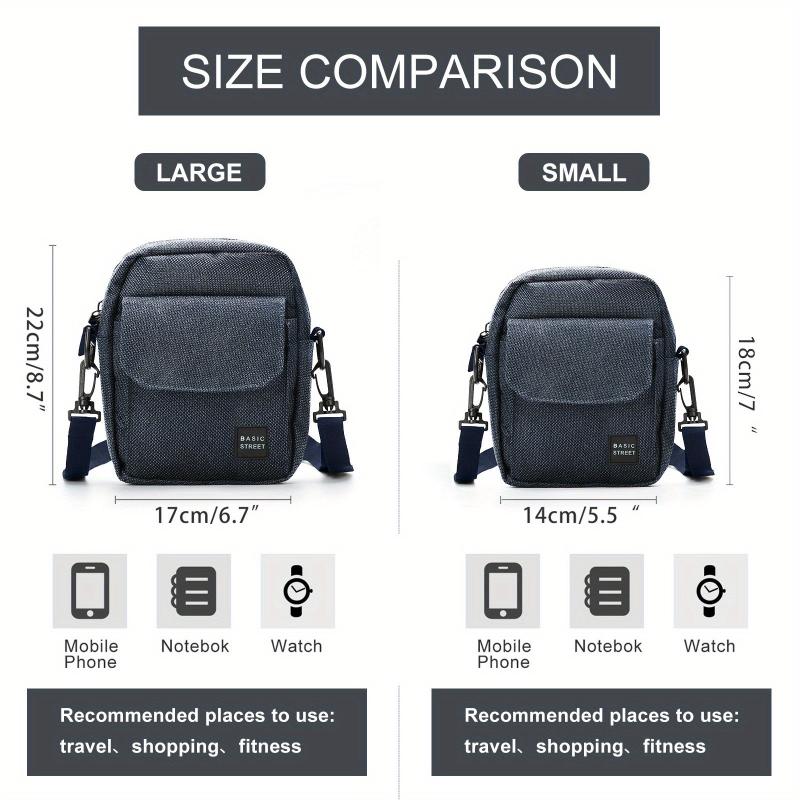 Casual Square Crossbody Bag Nylon Shoulder Bag