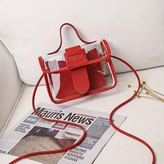 Transparent Jelly HandBag Mini Drawstring Crossbody Bag
