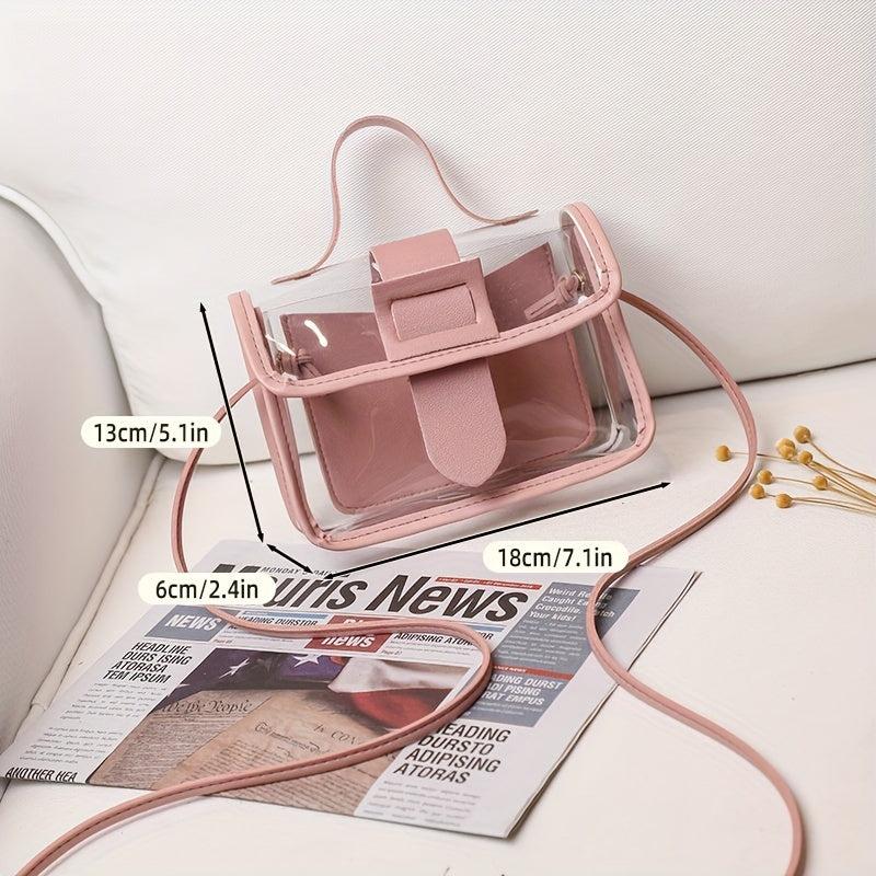 Transparent Jelly HandBag Mini Drawstring Crossbody Bag