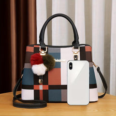 Colorblock Shoulder Bag Large Capacity Crossbody Bag For Work