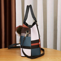 Colorblock Shoulder Bag Large Capacity Crossbody Bag For Work