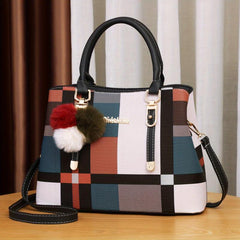 Colorblock Shoulder Bag Large Capacity Crossbody Bag For Work