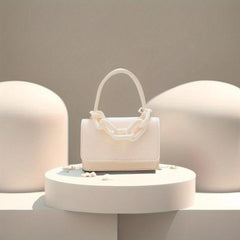 Mini Chain Crossbody Bag Solid Handbags Square Purse 12 5 5