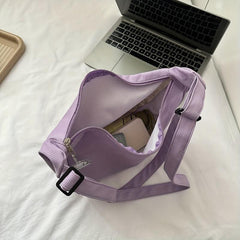 Stylish Slouchy Shoulder Bag with Pendant Decor