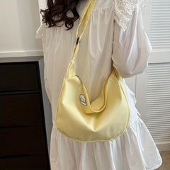 Stylish Slouchy Shoulder Bag with Pendant Decor