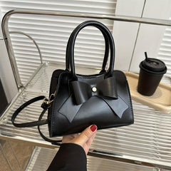 Mini Bow Decor Crossbody Bag Vegan Shoulder Bag Women's Handbag