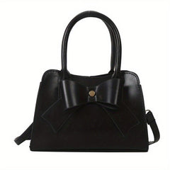 Mini Bow Decor Crossbody Bag Vegan Shoulder Bag Women's Handbag
