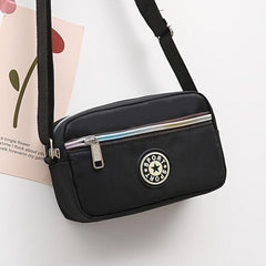 Flower Print Crossbody Bag Oxford Cloth Shoulder Bag