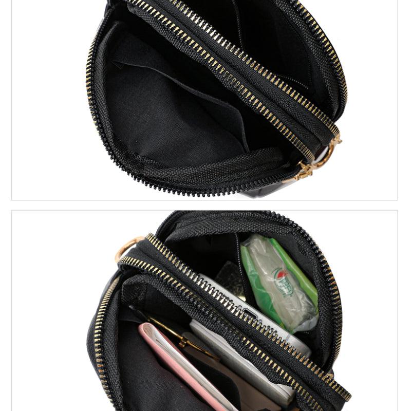 Casual Colorblock Crossbody Bag Zipper Shoulder Bag