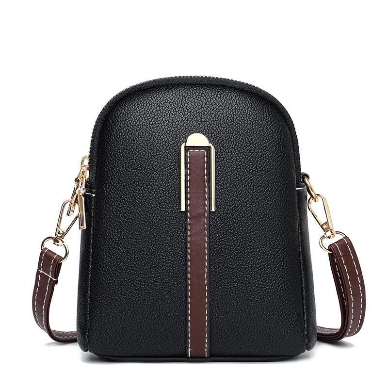 Casual Colorblock Crossbody Bag Zipper Shoulder Bag