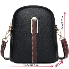 Casual Colorblock Crossbody Bag Zipper Shoulder Bag