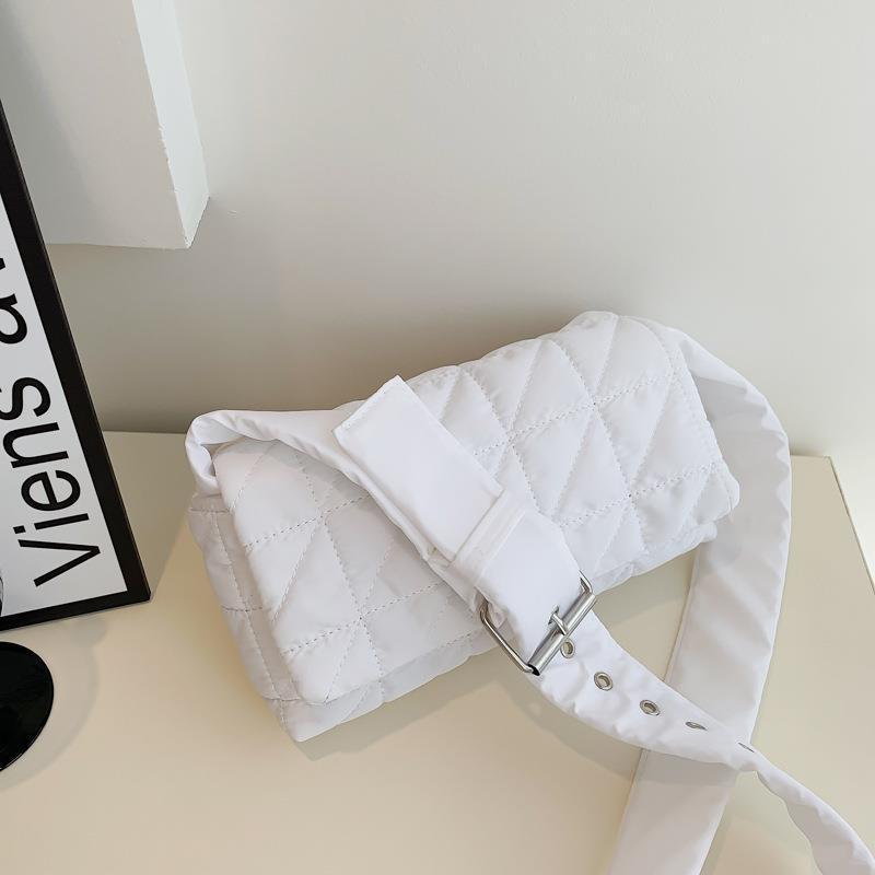 Quilted Crossbody Bag Vegan Shoulder Bag Women's Casual Handbag & Purse