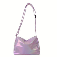 Rainbow Laser Crossbody Bag Colorful Shoulder Bag Metallic Holographic