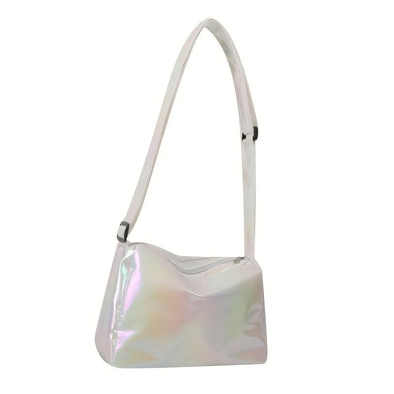 Rainbow Laser Crossbody Bag Colorful Shoulder Bag Metallic Holographic