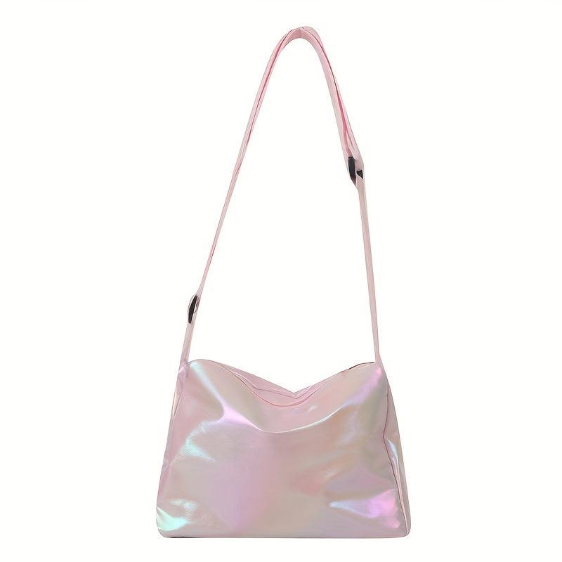 Rainbow Laser Crossbody Bag Colorful Shoulder Bag Metallic Holographic