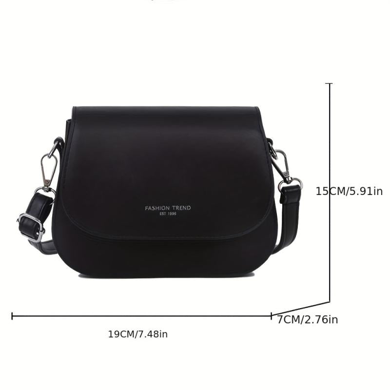 Mini Flap Crossbody Saddle Bag PU Shoulder Bag Women's Fairy