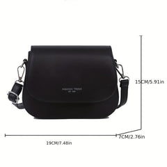 Mini Flap Crossbody Saddle Bag PU Shoulder Bag Women's Fairy