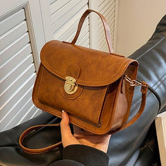 Classic PU Leather Crossbody Bag Women's Versatile Handbag