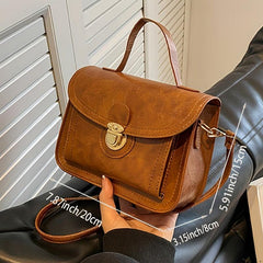 Classic PU Leather Crossbody Bag Women's Versatile Handbag