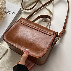 Classic PU Leather Crossbody Bag Women's Versatile Handbag