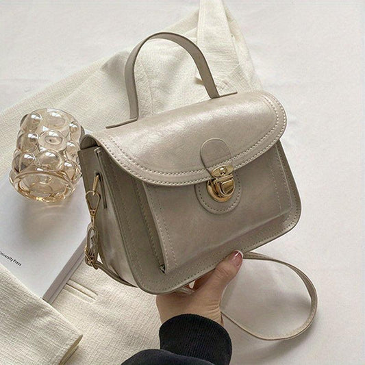 Classic PU Leather Crossbody Bag Women's Versatile Handbag