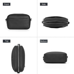 Solid Square Crossbody Bag with Striped Strap Women's Handbag