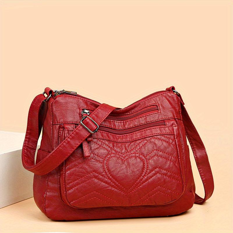 Vintage Crossbody Bag Large Capacity Shoulder Bag Women's Hobo Handbag