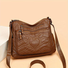 Vintage Crossbody Bag Large Capacity Shoulder Bag Women's Hobo Handbag