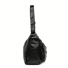 Women's Faux Leather Crossbody Bag with Shoulder Strap
