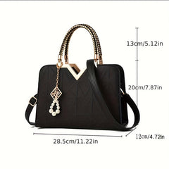 Rhombus Pattern Crossbody Bag Satchel Purse for Women