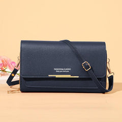 Minimalist Solid Shoulder Bag Crossbody with Strap