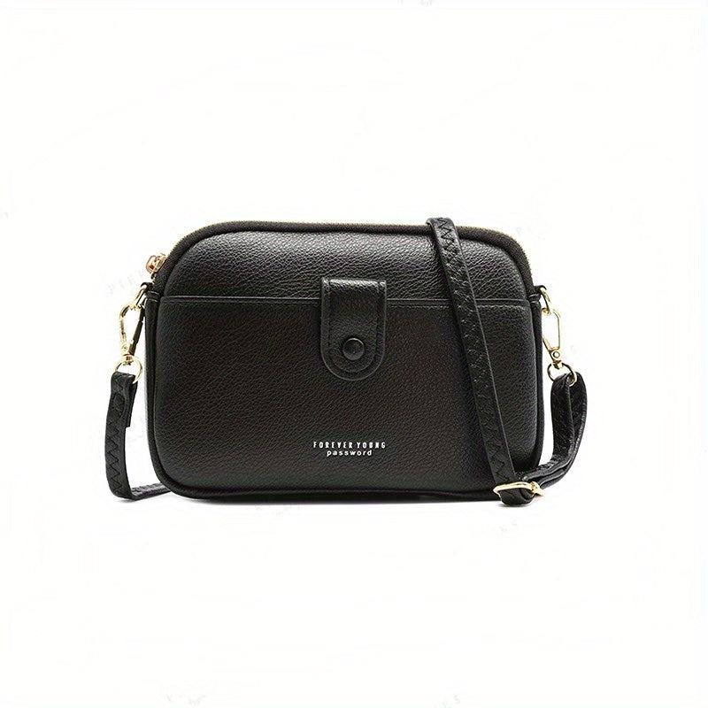 Letter Crossbody Bag Mini Shoulder Bag With Zipper