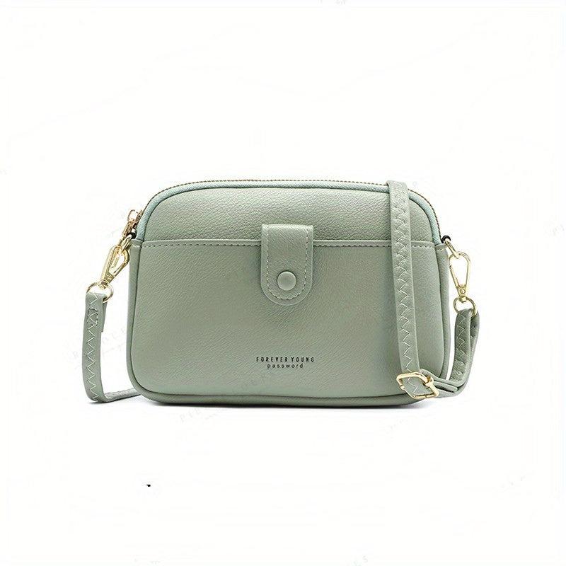 Letter Crossbody Bag Mini Shoulder Bag With Zipper